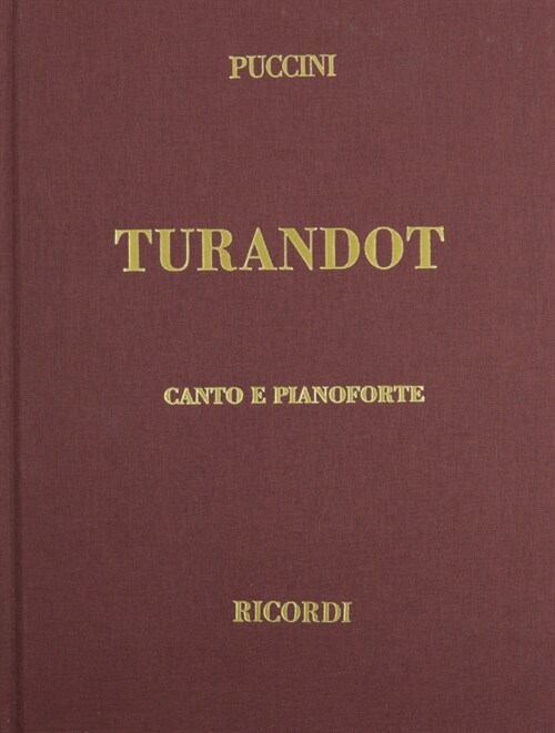 Turandot: Vocal Score (Hardcover)