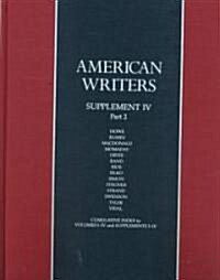 American Writers Supplement 4, Part 2: A Collection of Literary Biographies (Hardcover)