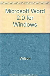 Using Microsoft Word 2.0 for Windows (Paperback)