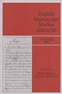 English Manuscript Studies, 1100-1700 (Hardcover)