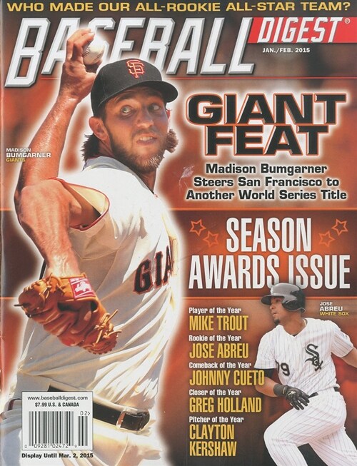 Baseball Digest (격월간 미국판): 2015년 01월호