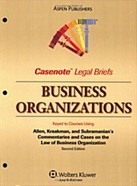Business Organizations, Keyed to Allen Kraakman (Paperback)