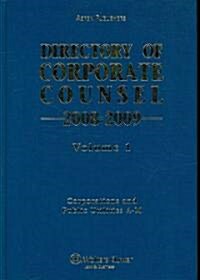 Directory of Corporate Counsel 2008-2009 (Hardcover)