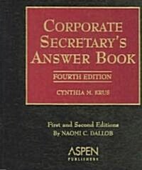 Corporate Secretarys Answer Book (Loose Leaf, 4th)