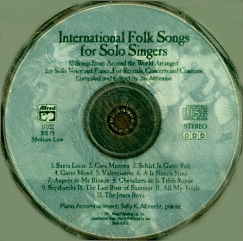 International Folk Songs for Solo Singers (Audio CD)