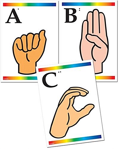 Sign Language Learning Cards with Braille (Other, Braille)