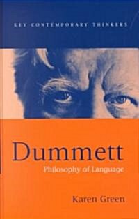 Dummett : Philosophy of Language (Hardcover)