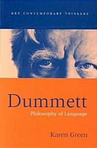 Dummett : Philosophy of Language (Paperback)