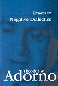 Lectures on Negative Dialectics : Fragments of a Lecture Course 1965/1966 (Paperback)