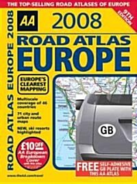 Aa 2008 Road Atlas Europe (Paperback)