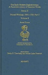 Anna Hume : Printed Writings 1641–1700: Series II, Part Three, Volume 8 (Hardcover)