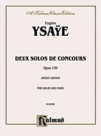 Deux Solos De Concours, Op. 130 (Urtext) (Paperback)
