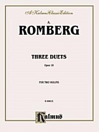 Three Duets, Op. 18 (Paperback)