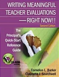 Writing Meaningful Teacher Evaluations - Right Now (Hardcover, 2nd)