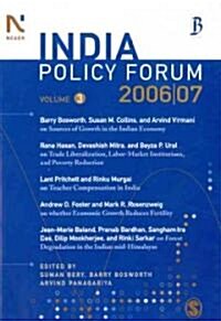 India Policy Forum: Volume 3 (Paperback, 2006-2007)