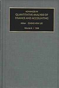 Advances in Quantitative Analysis of Finance and Accounting (Hardcover)