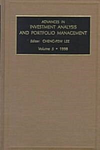 Advances in Investment Analysis and Portfolio Management (Hardcover)