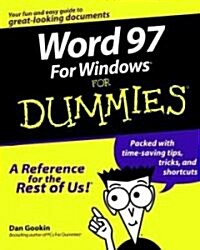 Word 97 Windows for Dummies (Paperback)