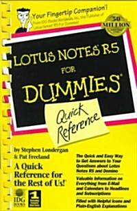 Lotus Notes 5 for Dummies Quick Ref (Paperback)