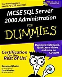 McSe SQL Server 2000 Administration for Dummies (Paperback, CD-ROM)