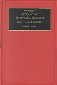 Advances in Accounting Behavioral Research (Hardcover)