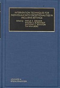 Intervention Techniques for Individuals with Exceptionalities in Inclusive Settings (Hardcover)