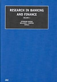 Research in Banking and Finance (Hardcover)