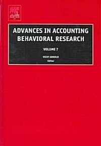 Advances in Accounting Behavioral Research (Hardcover)