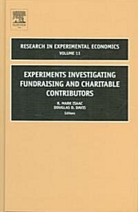 [중고] Experiments Investigating Fundraising And Charitable Contributors (Hardcover)