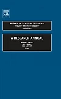 Research in the History of Economic Thought and Methodology: A Research Annual (Hardcover)