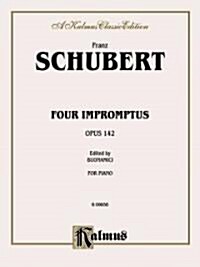 Schubert 4 Impromptus Op.142 (Paperback)