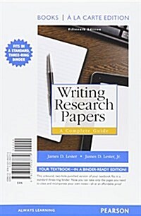 Writing Research Papers: A Complete Guide, Books a la Carte Edition Plus Mylab Writing with Pearson Etext -- Access Card Package (Hardcover, 15)