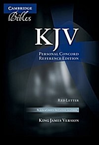KJV Personal Concord Reference Bible, Red Letter, Black and Green Two-Tone Imitation Leather KJ462:XR (Leather Binding)
