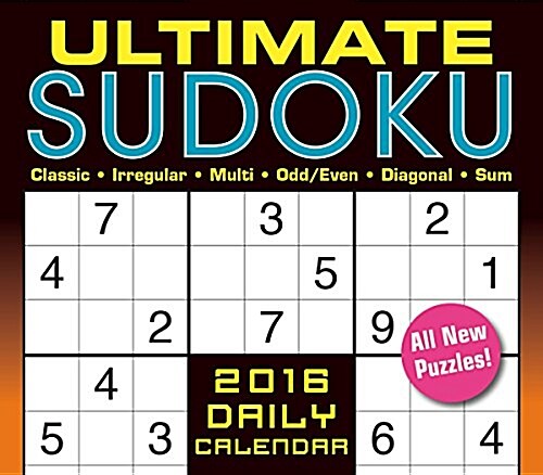 Ultimate Sudoku Calendar (Daily, 2016)