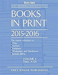 Books in Print - 7 Volume Set, 2015/16 (Hardcover, 68)