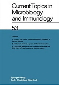 Current Topics in Microbiology and Immunology 53 (Hardcover)