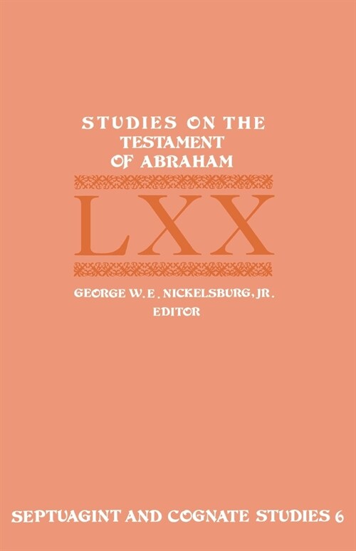 Studies on the Testament of Abraham (Paperback)