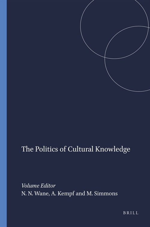 The Politics of Cultural Knowledge (Paperback)