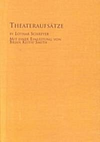 Theateraufsatze (Hardcover)