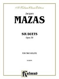 Six Duets, Op. 39 (Paperback)