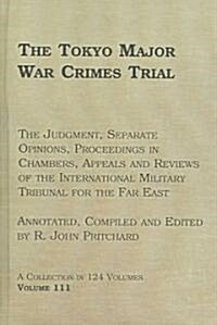 The Tokyo Major War Crimes Trial (Hardcover)