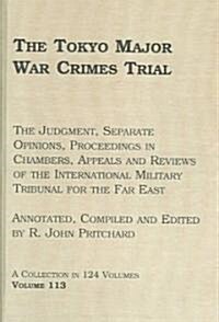 The Tokyo Major War Crimes Trial (Hardcover)