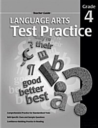 Language Arts Test Practice, Grade 4 (Paperback, CSM, Teachers Guide)