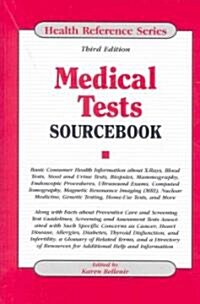 Medical Tests Sourcebook (Hardcover, 3rd)