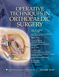 Operative Techniques in Orthopaedic Surgery (Hardcover)
