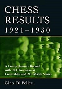 Chess Results, 1921-1930: A Comprehensive Record with 940 Tournament Crosstables and 210 Match Scores                                                  (Paperback)