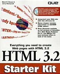 Html 3.2 Starter Kit (Paperback, CD-ROM)