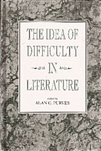 The Idea of Difficulty in Literature (Hardcover)