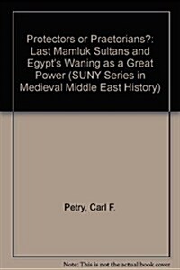 Protectors or Praetorians?: The Last Mamluk Sultans and Egypts Waning as a Great Power (Hardcover)