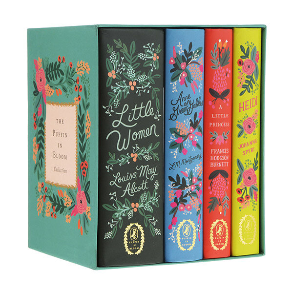 [중고] The Puffin in Bloom: Illustrated Classics Collection Boxed Set (Hardcover 4권)